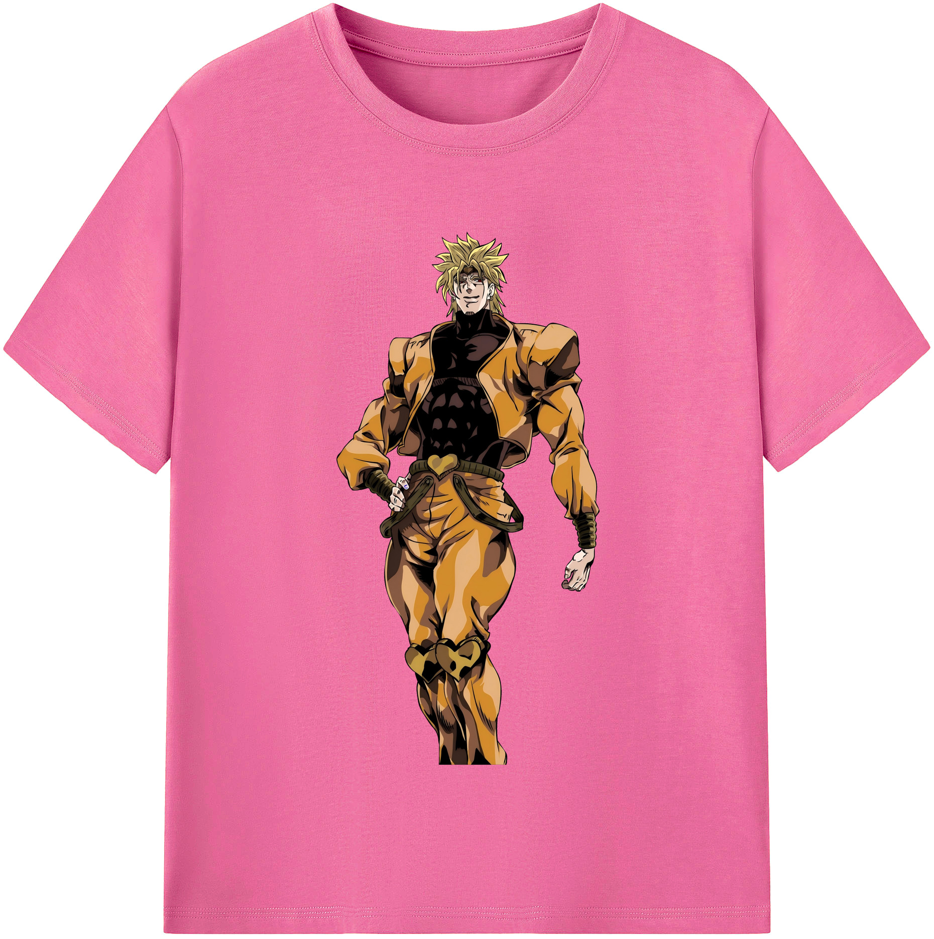 （画像用） ジョジョの奇妙な冒険 ディオ?ブランドー JoJo's Bizarre Adventure Dio Brando レディースカジュアルプリントTシャツ（綿100％）